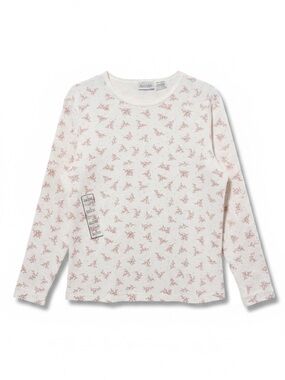 Basic Editions Floral Waffle Thermal Top – Large